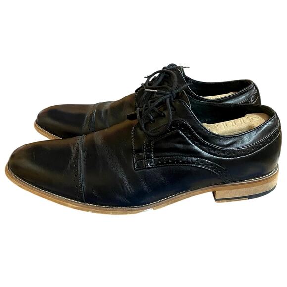 Stacy Adams Dickinson Men's Formal Dress Shoe 11W Black Leather Oxford - Picture 9 of 9